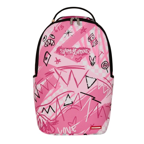 SPRAYGROUND Rucsac PINK SMOKE CHECK DLXSV