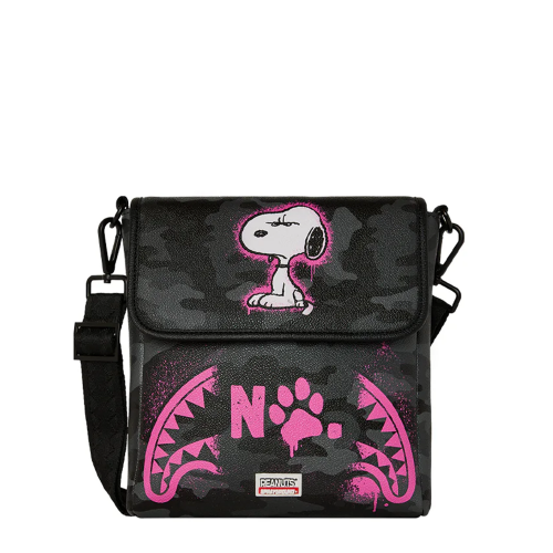 SPRAYGROUND Geantă de umăr PEANUTS SNOOPY PINK STENCIL