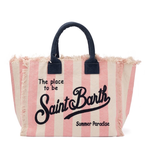 SAINT BARTH Geantă damă în dungi Vanity - Pepina.ro SAINT BARTH Geantă damă în dungi Vanity