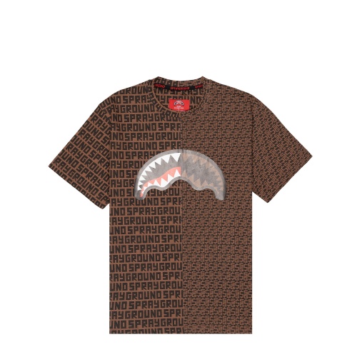 SPRAYGROUND Tricou bumbac bărbați maro - Pepina.ro SPRAYGROUND Tricou bumbac bărbați maro