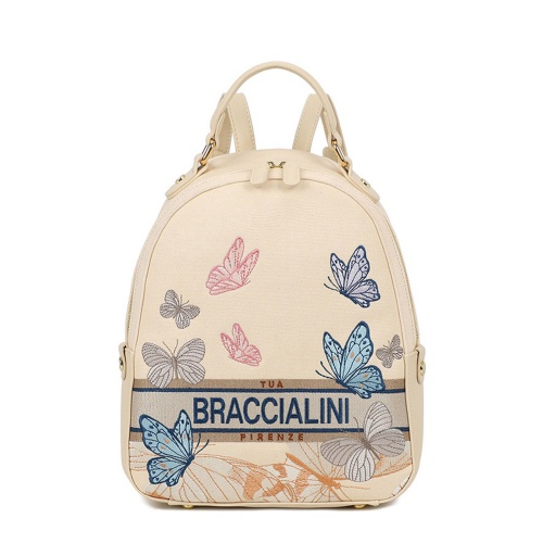 Braccialini Rucsac damă cu fluturi Jacquard