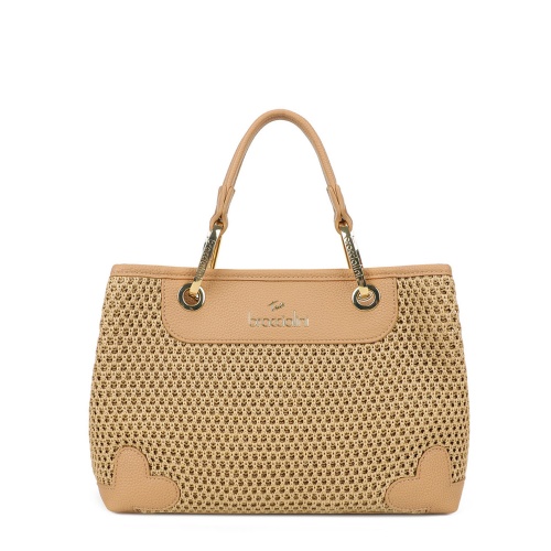 Braccialini Geantă damă bej împletită Beth Tricot