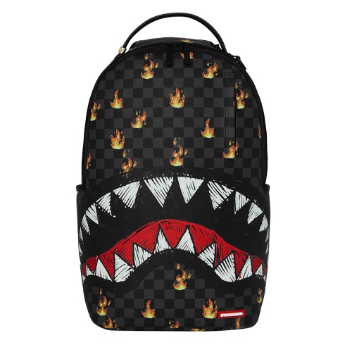 SPRAYGROUND Rucsac SCRIBBLE FIRE CHECK - Pepina.ro SPRAYGROUND Rucsac SCRIBBLE FIRE CHECK