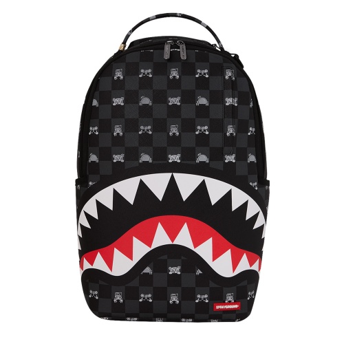SPRAYGROUND Rucsac GRAY PEEKING CHARACTER