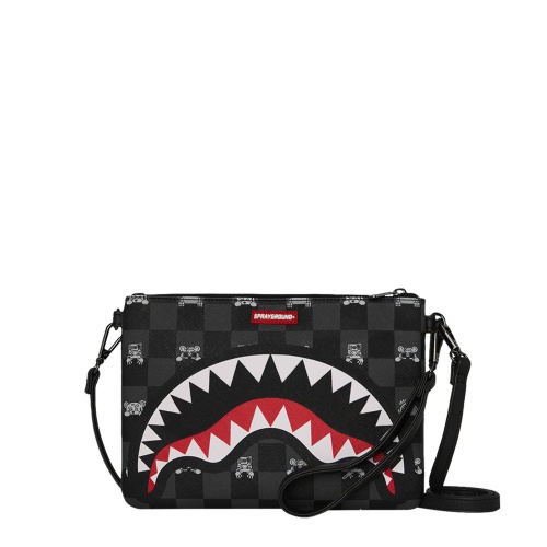 SPRAYGROUND Poșetă GRAY PEEKING CHARACTER