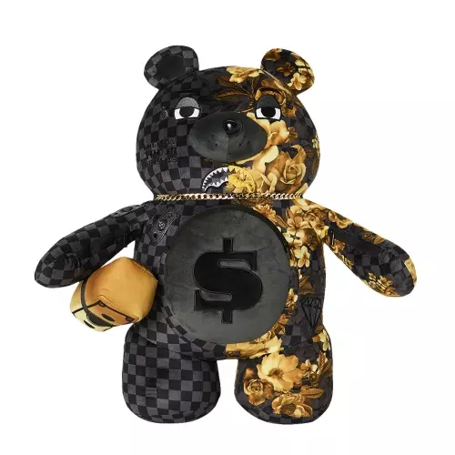 SPRAYGROUND Rucsac GOLD FLORAL REMIX MONEYBEAR