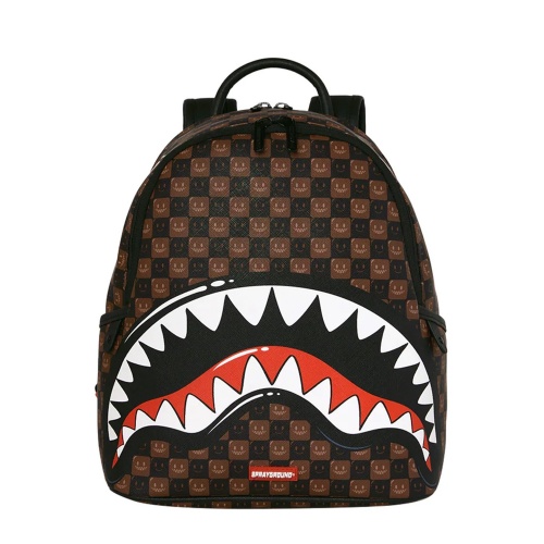 SPRAYGROUND Ruscas SHARKS IN PARIS WTF BUBBLE BROWN CHECK SAVAGE - Pepina.ro SPRAYGROUND Ruscas SHARKS IN PARIS WTF BUBBLE BROWN CHECK SAVAGE