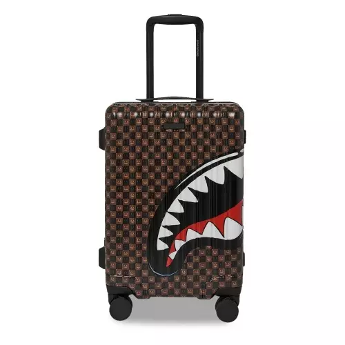 SPRAYGROUND Troller mic SHARKS IN PARIS WTF BUBBLE BROWN CHECK