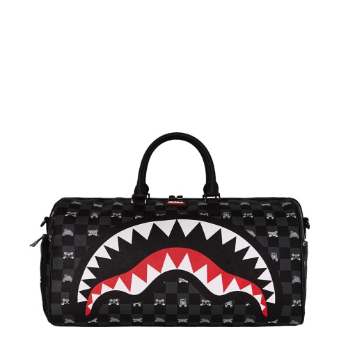 SPRAYGROUND Geantă de voiaj GRAY PEEKING CHARACTER