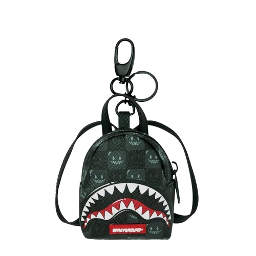 SPRAYGROUND Breloc SHARKS IN PARIS WTF BUBBLY BLACK CHECK