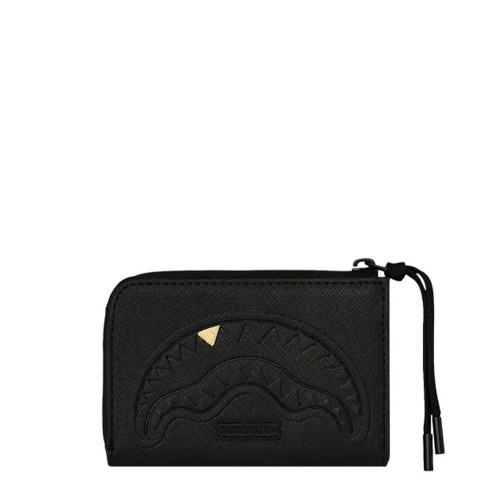 SPRAYGROUND Portofel BLACKED OUT EMBOSSED GOLD TOOTH