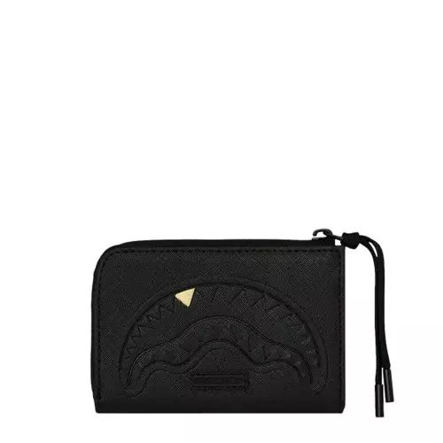 SPRAYGROUND Portofel BLACKED OUT EMBOSSED GOLD TOOTH