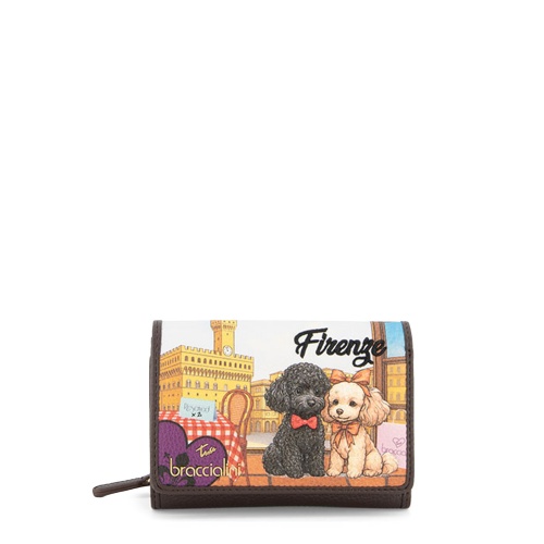 BRACCIALINI Portofel damă Cartoline Firenze - Pepina.ro BRACCIALINI Portofel damă Cartoline Firenze