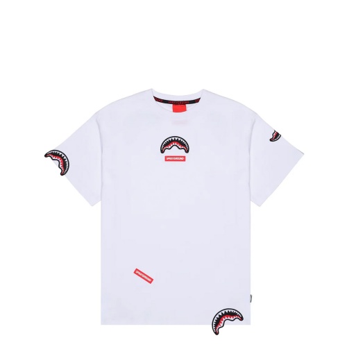 SPRAYGROUND Tricou alb bărbați