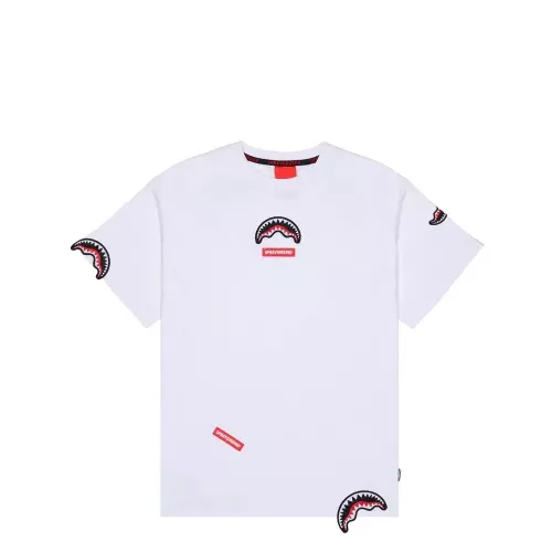 SPRAYGROUND Tricou alb bărbați