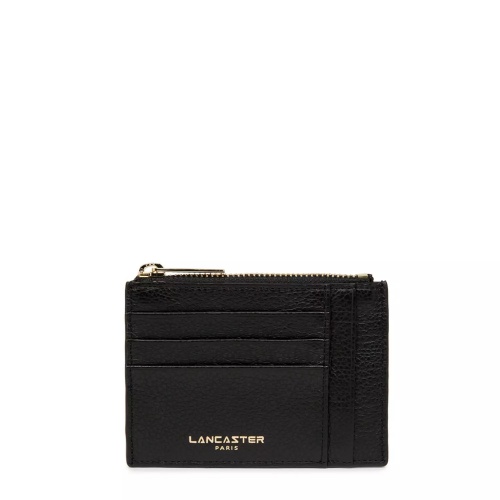 LANCASTER Cardholder bărbați negru cu fermoar Exo