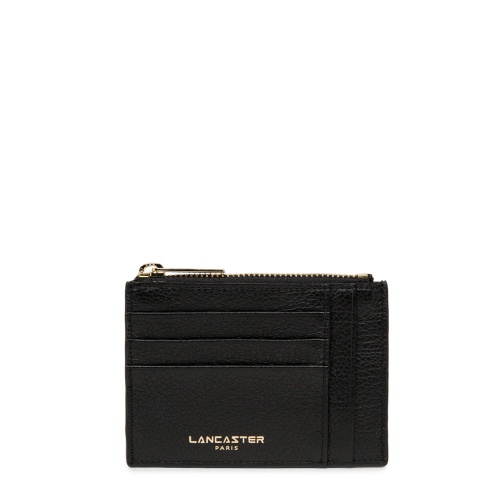 LANCASTER Cardholder bărbați negru cu fermoar Exo