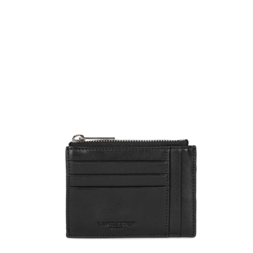LANCASTER Cardholder bărbați negru cu fermoar Paris PM
