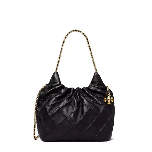 TORY BURCH Geantă damă neagră hobo MINI FLEMING