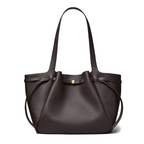 TORY BURCH Geantă damă maro din piele ROMY - Pepina.ro TORY BURCH Geantă damă maro din piele ROMY
