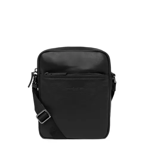 LANCASTER Geantă bărbați neagră Soft Vintage Homme