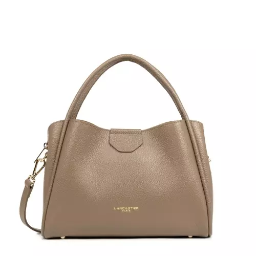 LANCASTER Geantă damă bej Foulonné Double - Pepina.ro LANCASTER Geantă damă bej Foulonné Double