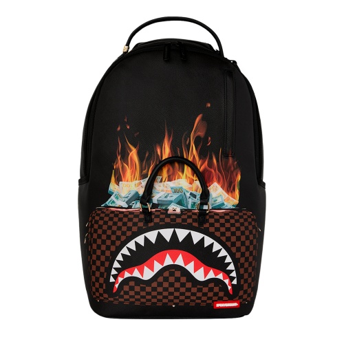 SPRAYGROUND Rucsac BAG OF MONEY ON FIRE - Pepina.ro SPRAYGROUND Rucsac BAG OF MONEY ON FIRE