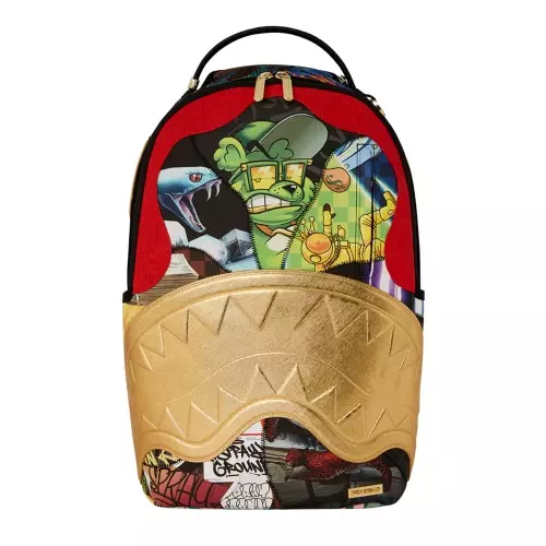 SPRAYGROUND Rucsac 15 YEARS GOLD AND SPLICED