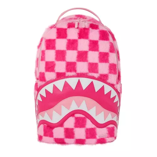 SPRAYGROUND Rucsac PINK FUR CHECK