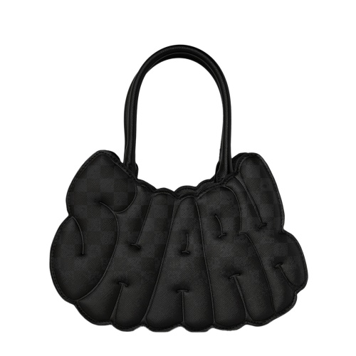 SPRAYGROUND Geantă neagră SPRITZ SHARK BUBBLE