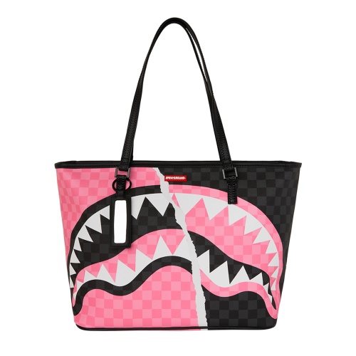 SPRAYGROUND Geantă PINK AND BLACK TEAR SIP