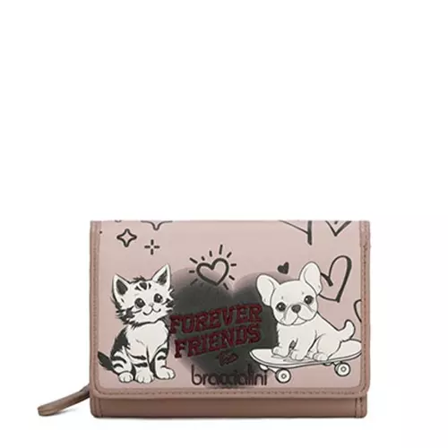 Braccialini Portofel damă bej Allround