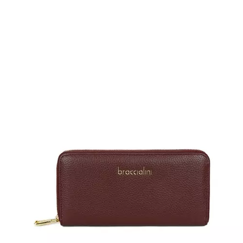 Braccialini Portofel damă vișiniu cu fermoar - Pepina.ro Braccialini Portofel damă vișiniu cu fermoar