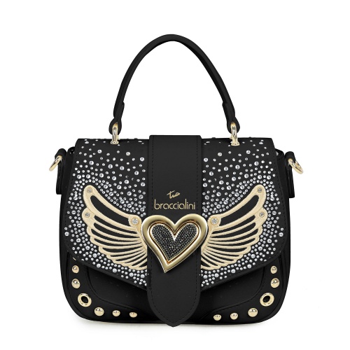 Braccialini Geantă damă neagră cu cristale - Pepina.ro Braccialini Geantă damă neagră cu cristale