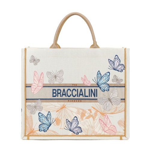 Braccialini Geantă damă Queen cu broderie - Pepina.ro Braccialini Geantă damă Queen cu broderie