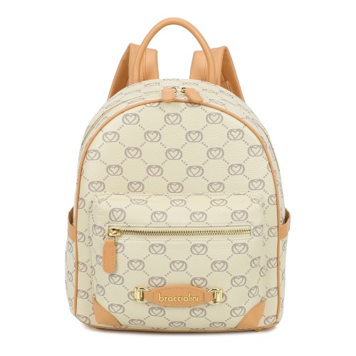 Braccialini Rucsac damă bej Monogram - Pepina.ro Braccialini Rucsac damă bej Monogram