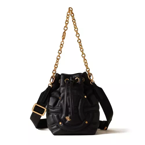 BORBONESE Geantă neagră de damă RONDÒ