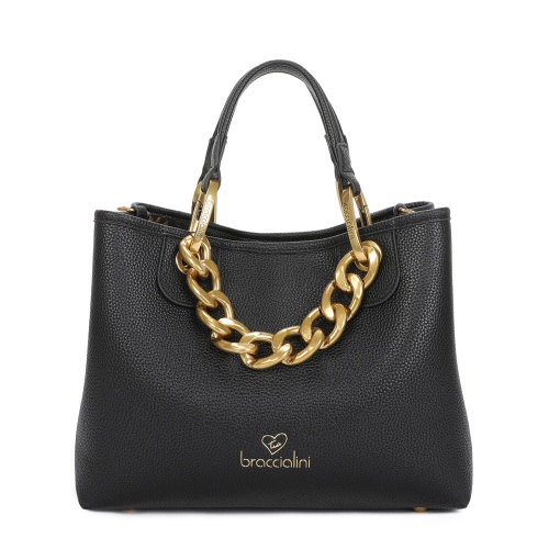 Braccialini Geantă neagră damă Beth Jewels