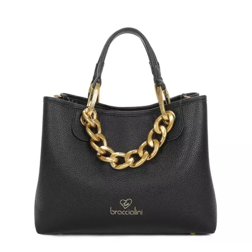 Braccialini Geantă neagră damă Beth Jewels