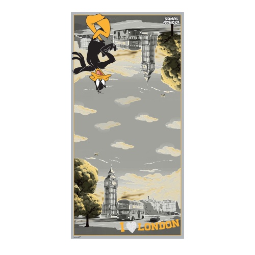 Braccialini Eșarfă de damă gri Looney Tunes