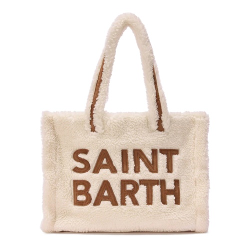 SAINT BARTH Geantă damă albă Colette Teddy