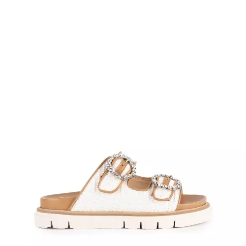 Luca Grossi Papuci damă albi - Pepina.ro Luca Grossi Papuci damă albi