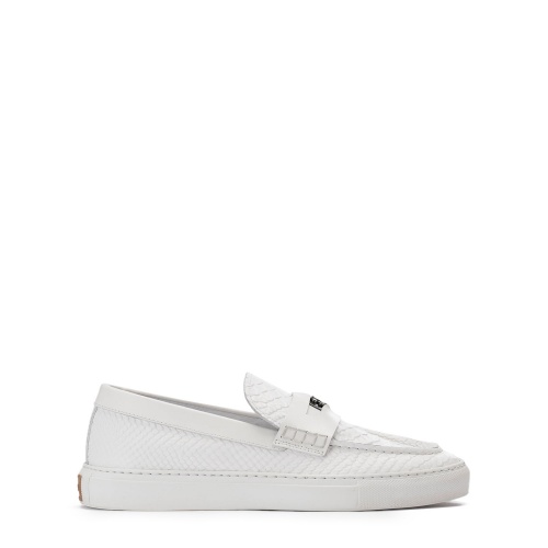 Roberto Cavalli Mocasini albi bărbați