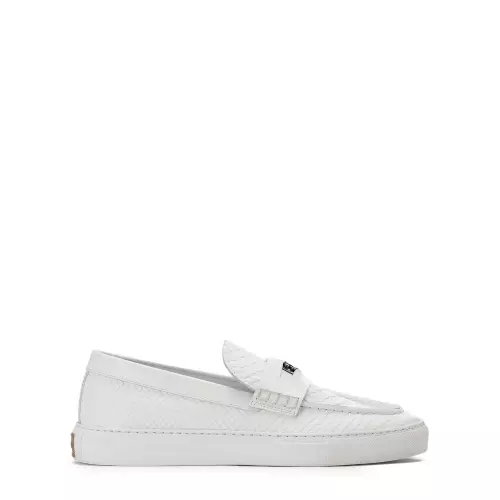 Roberto Cavalli Mocasini albi bărbați - Pepina.ro Roberto Cavalli Mocasini albi bărbați