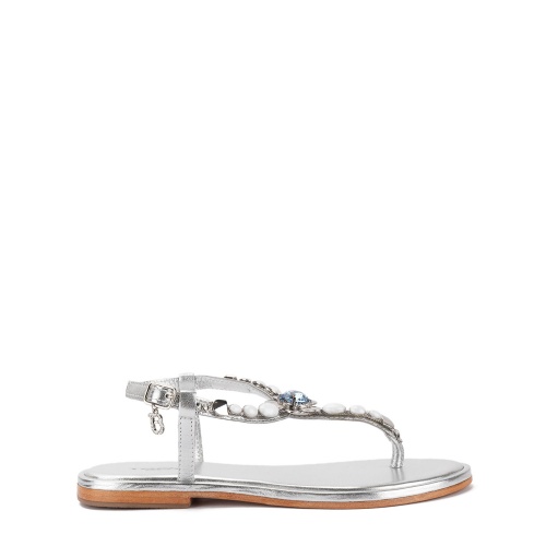 TOSCA BLU Sandale argintii damă - Pepina.ro TOSCA BLU Sandale argintii damă