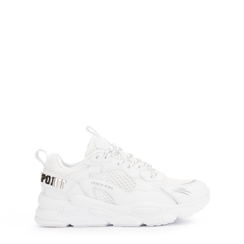 PLEIN SPORT Pantofi sport bărbați albi