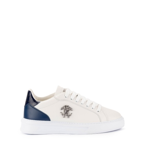 Roberto Cavalli Pantofi sport bărbați albi - Pepina.ro Roberto Cavalli Pantofi sport bărbați albi