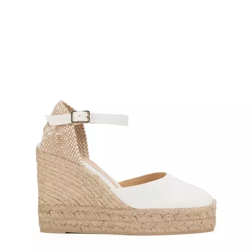 Castaner Espadrile damă albe