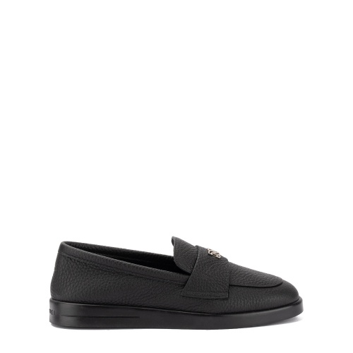 CASADEI Mocasini damă negri Passage C-Chain