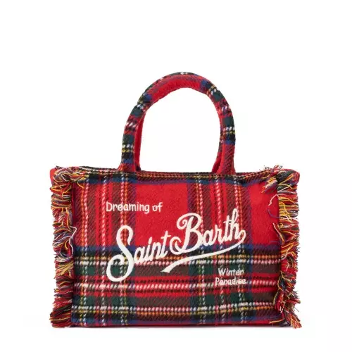 SAINT BARTH Geantă damă în carouri